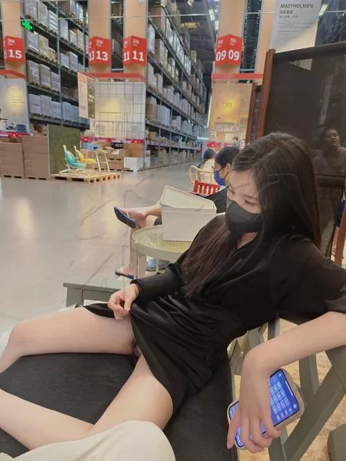 Flashing pussy in IKEA  by LieutenantPanties