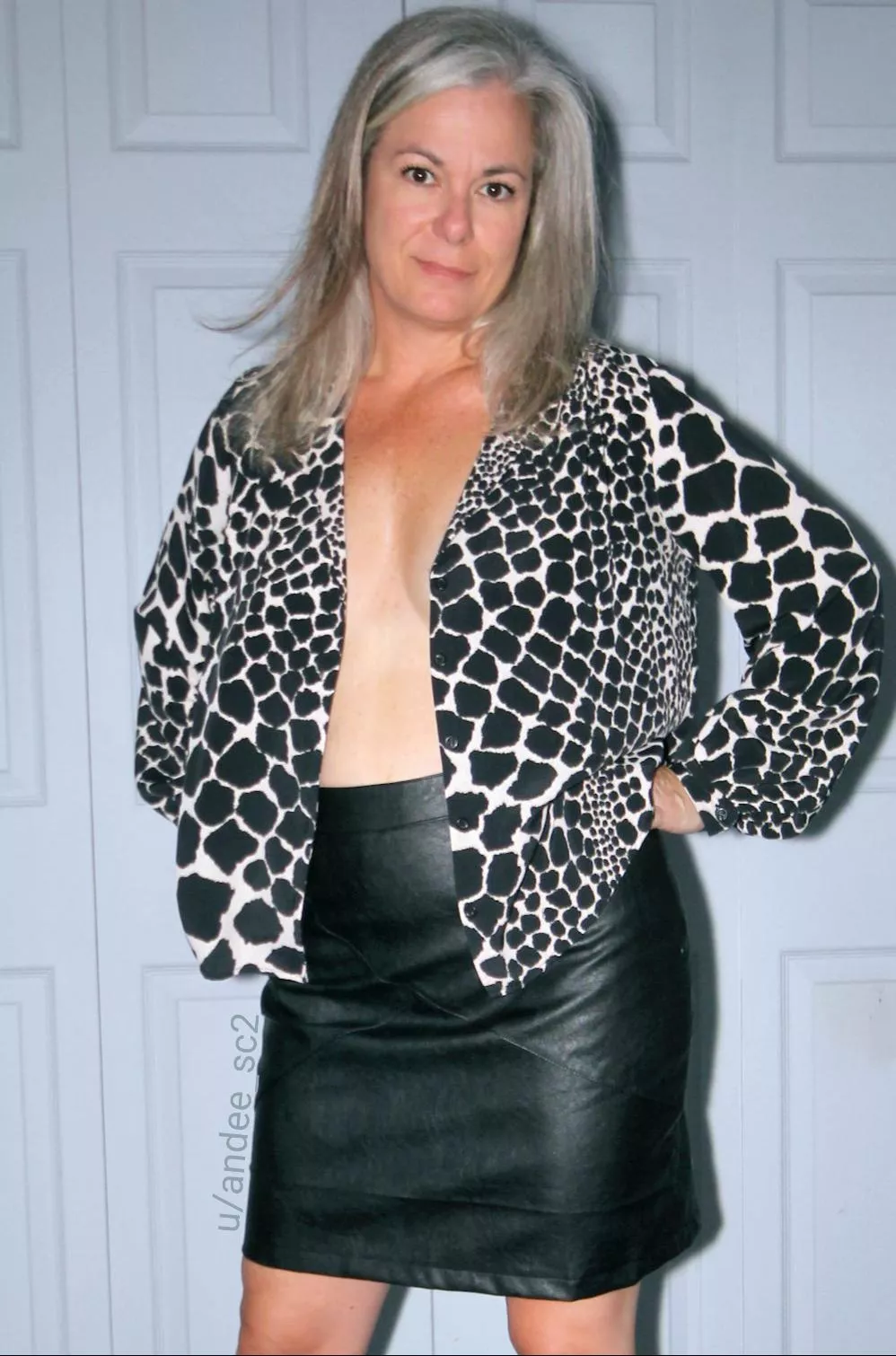 Leather pencil skirt after work posted by Andee_SC2