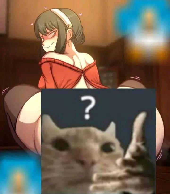 LF Color Source: Yor Briar (Spy X Family), squatting, looking over shoulder, black hair, smug, thigh highs, sidelocks, red sweater, white hairband, shoulder blades posted by pootis_spencer2