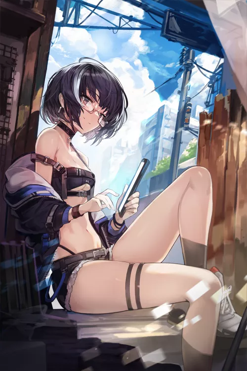 Megane Girl Chilling [Artist's Original] by NotSuitedForWoona