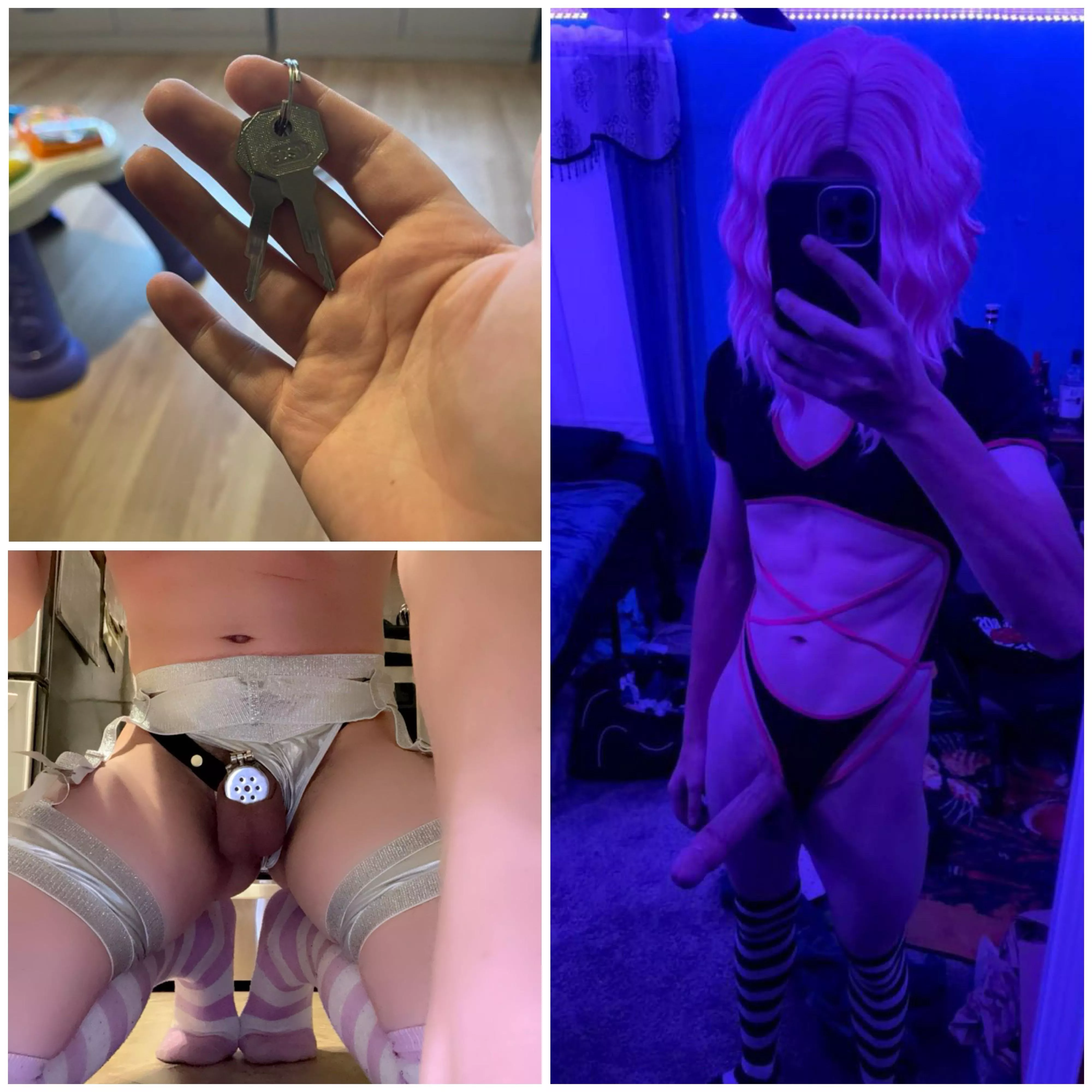 Sent my keys to mommy, and now i’m permanently caged for her🥵 posted by SissyNatalie567