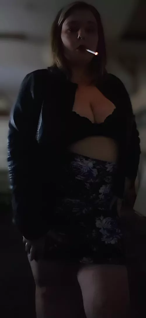 The way my cigarette glows when I take a drag🚬💨 by jade_needs_a_light