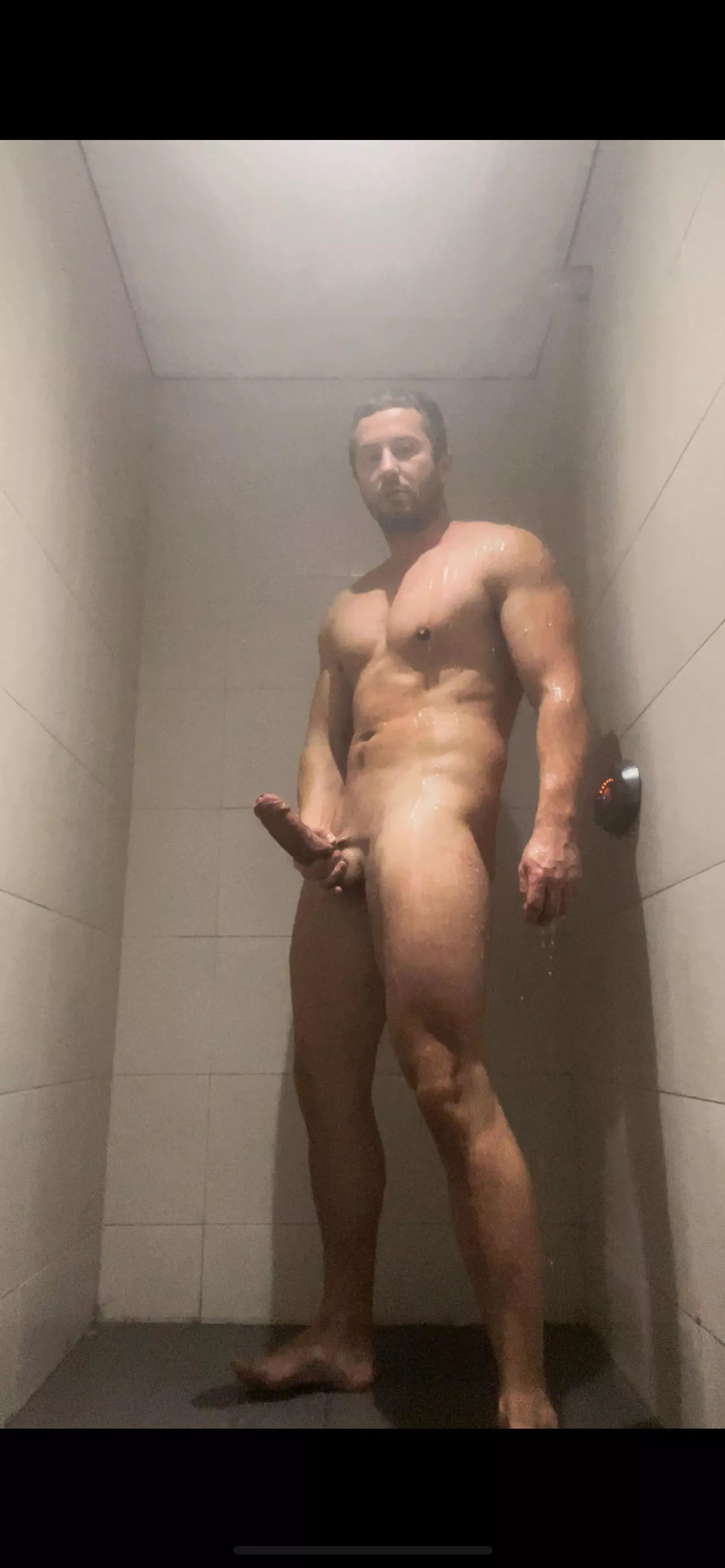 Another shower pic and as expected, dick in hand 🍆😈 posted by Michael-Dillon