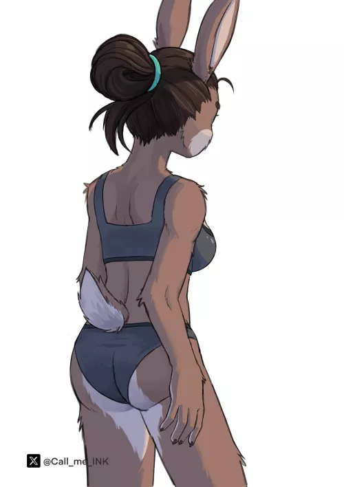 April’s back side ( art by me) by EricJeffurson