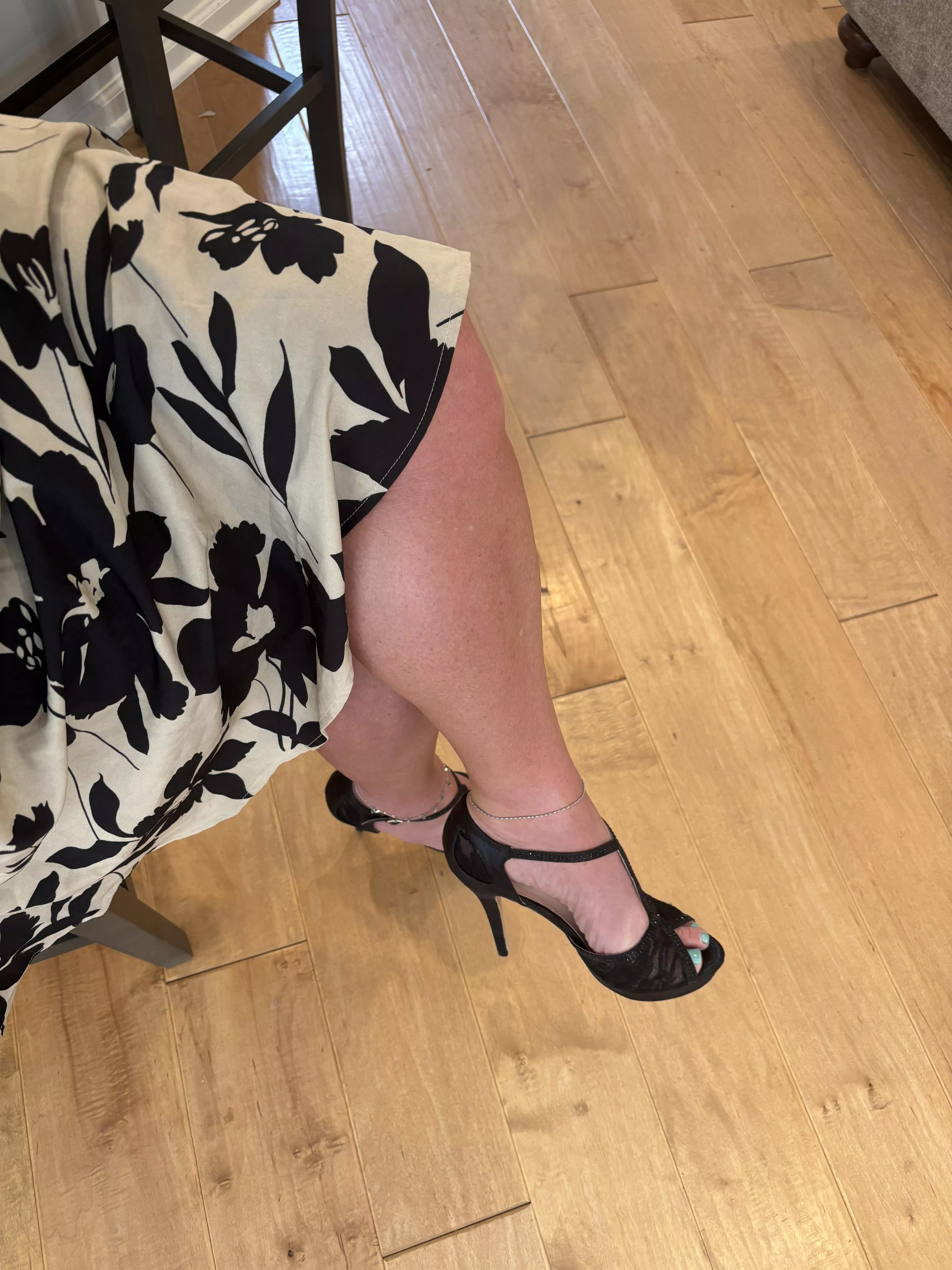 Black t-straps look fabulous with most everything! posted by ForwardDepartment824