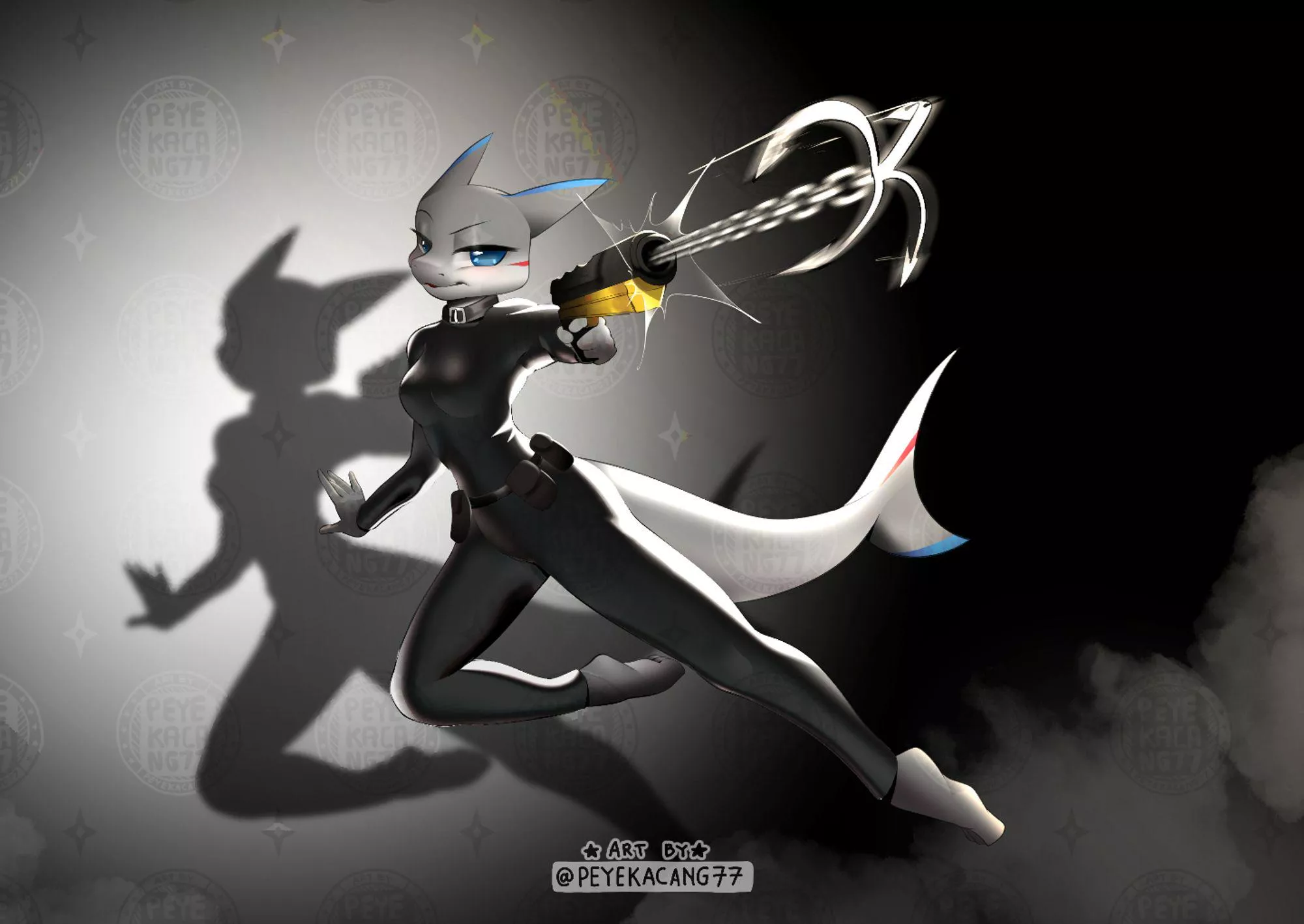 First commission after 3 months hiatus due my health 🥺 art by me @peyekacang77 posted by peyekacang77_