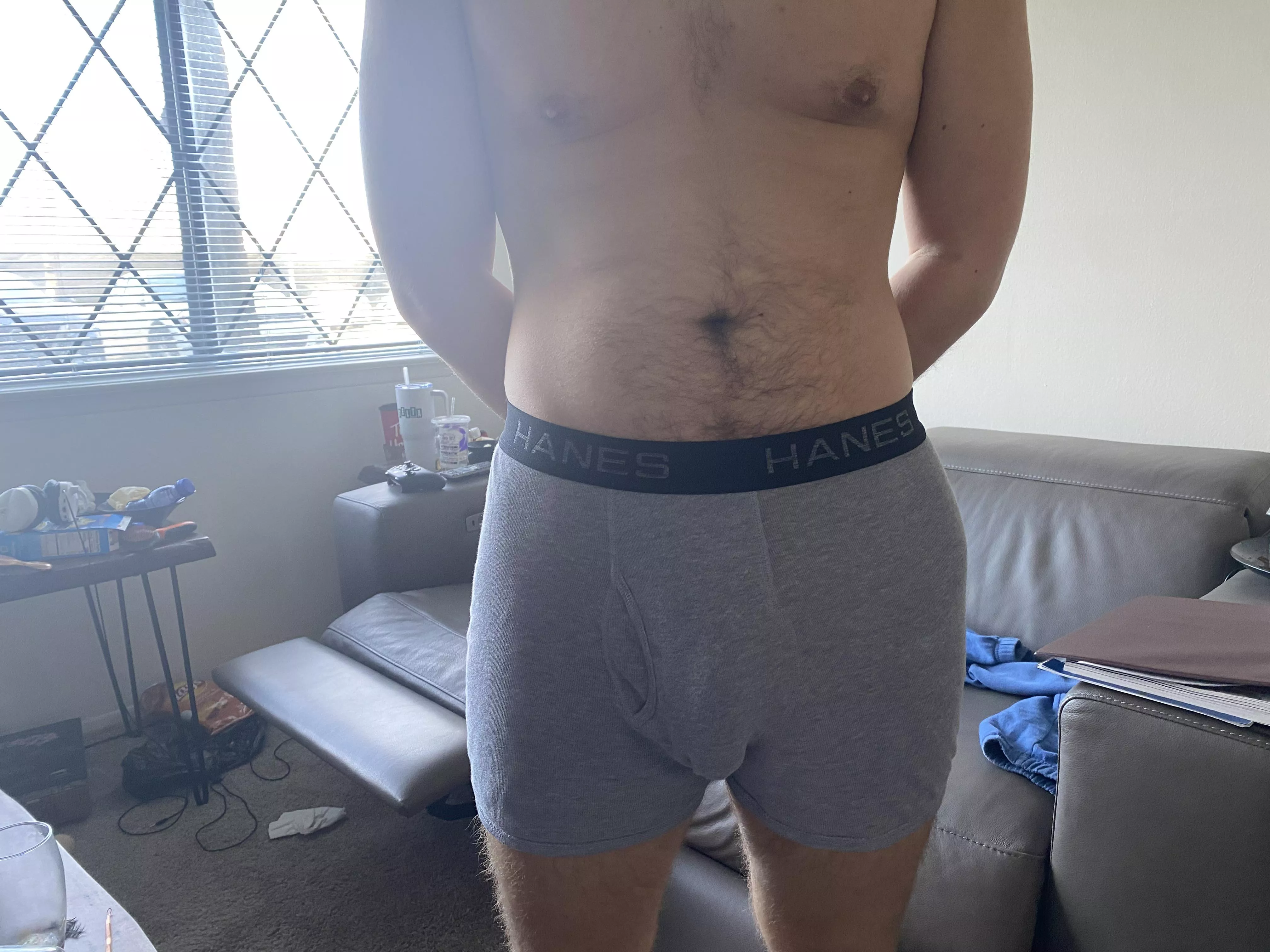 Gray always looks good on me. 19M  posted by Responsible_Soft_243