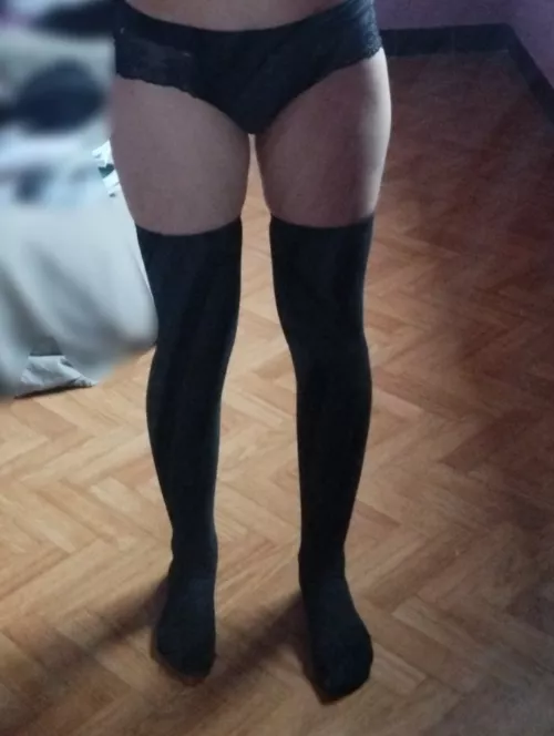 Over the knee socks are my favorites ❤️ by Mistress_Holy