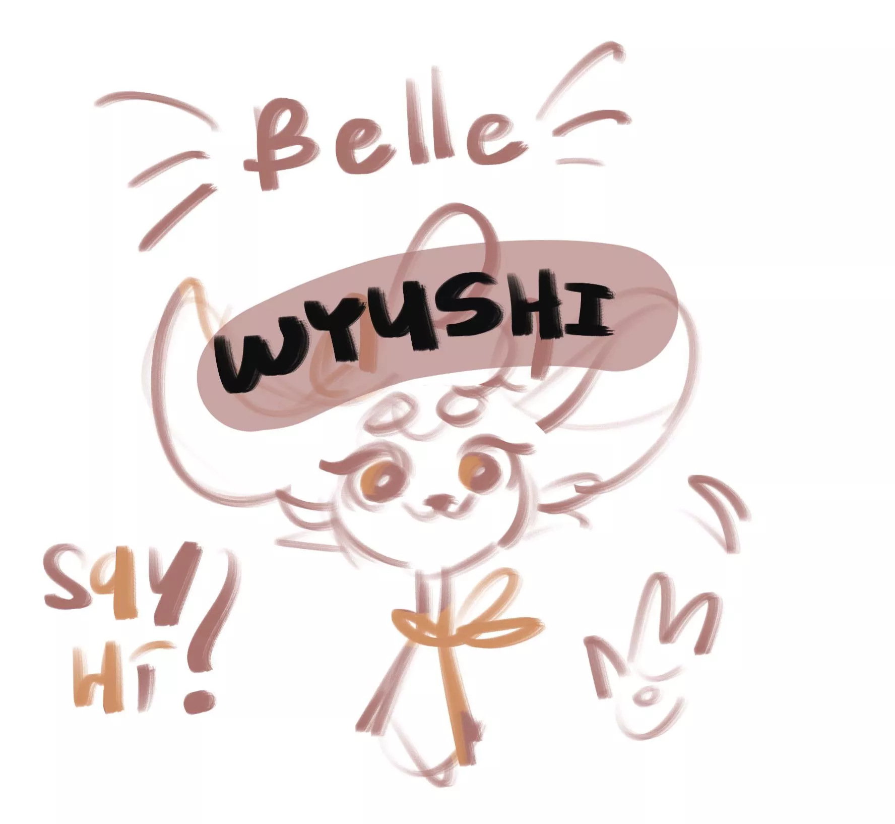 She says hi to you! (Art by me) posted by wyushi