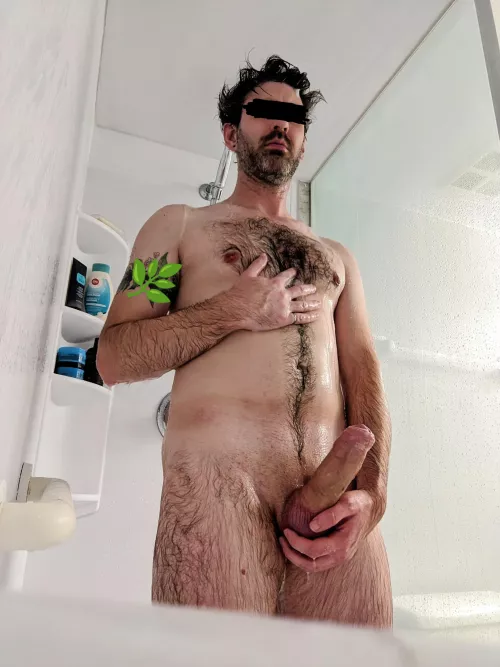 Shower beard and boner by Bookie_Monster86