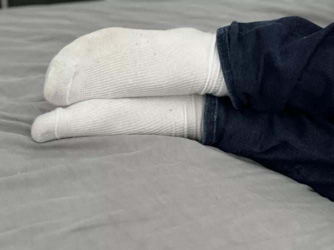 White socks & jeans perfect combo [f] by feetfuncouple
