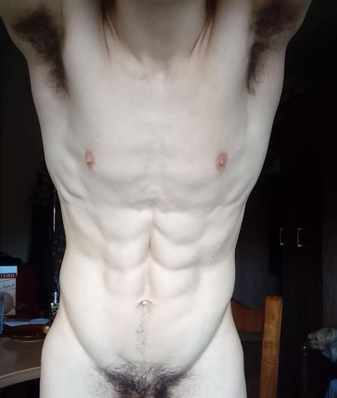 Would you like to sniff my hairy pits, followed by my crotch? posted by Eyanochi