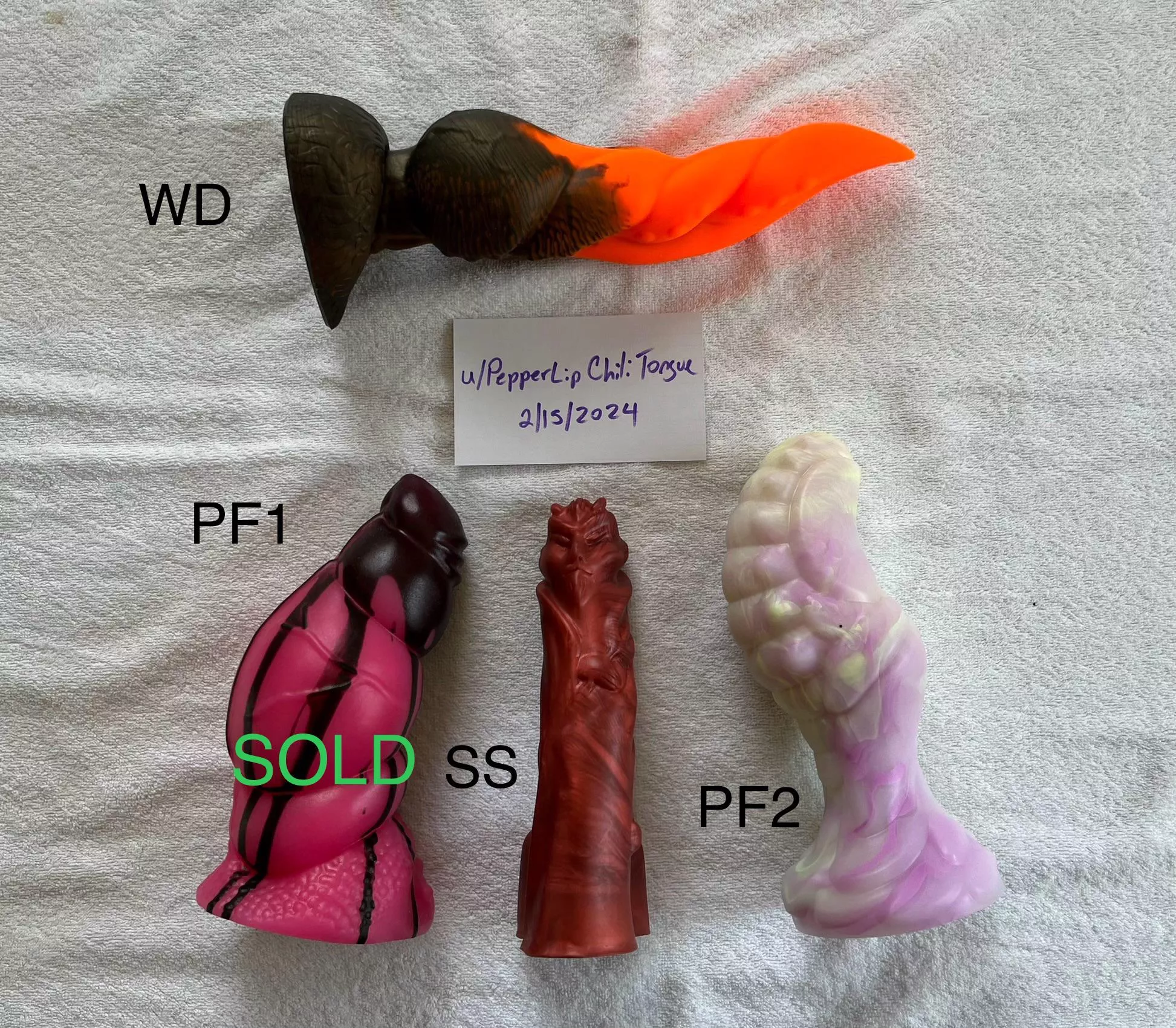 WTS pleasure Forge, Weredog & Satan (USA Free Shipping) posted by PepperLipChiliTongue
