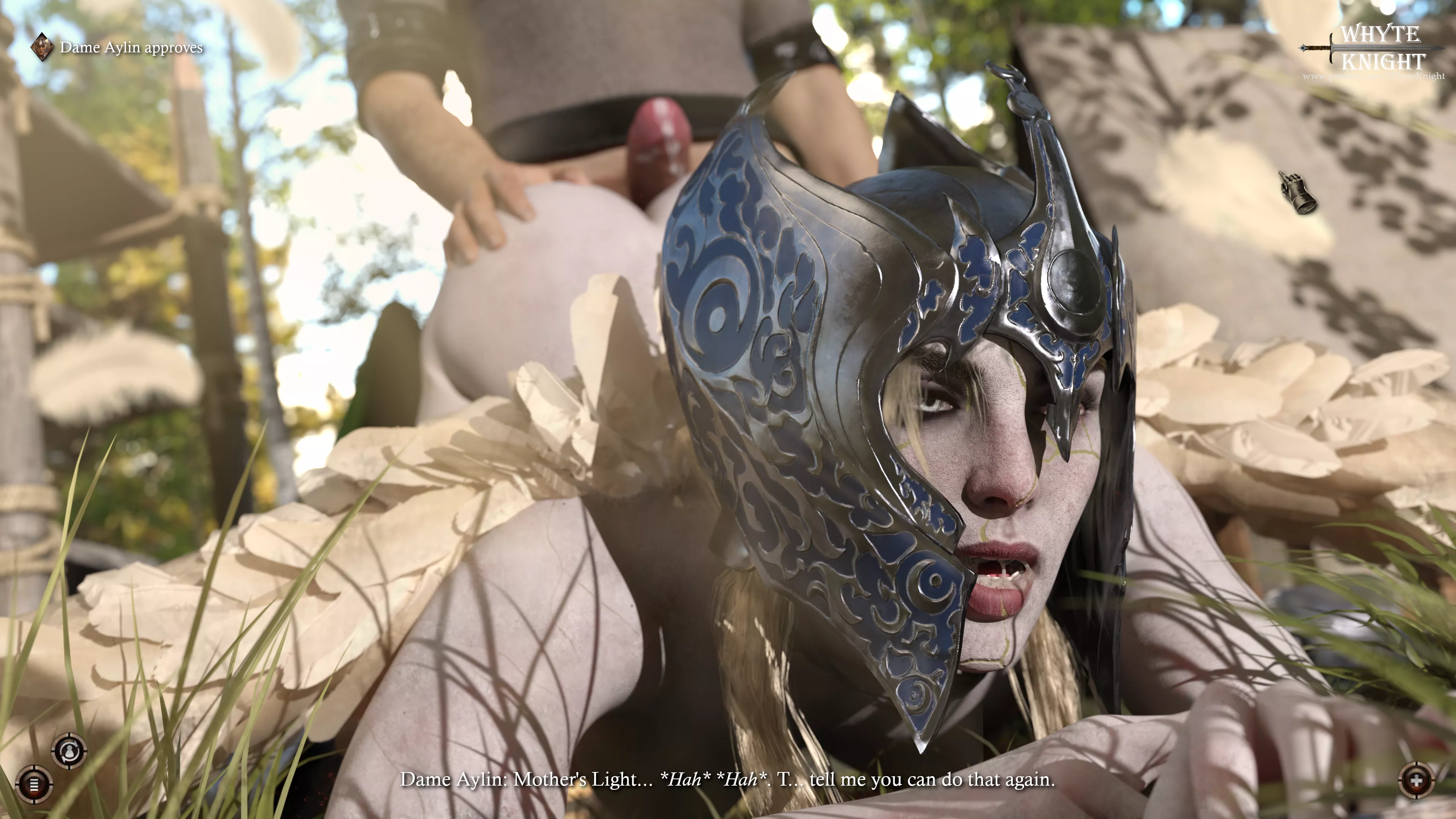 Dame Alyin Likes it Rough posted by Whyte_Knight_Artist