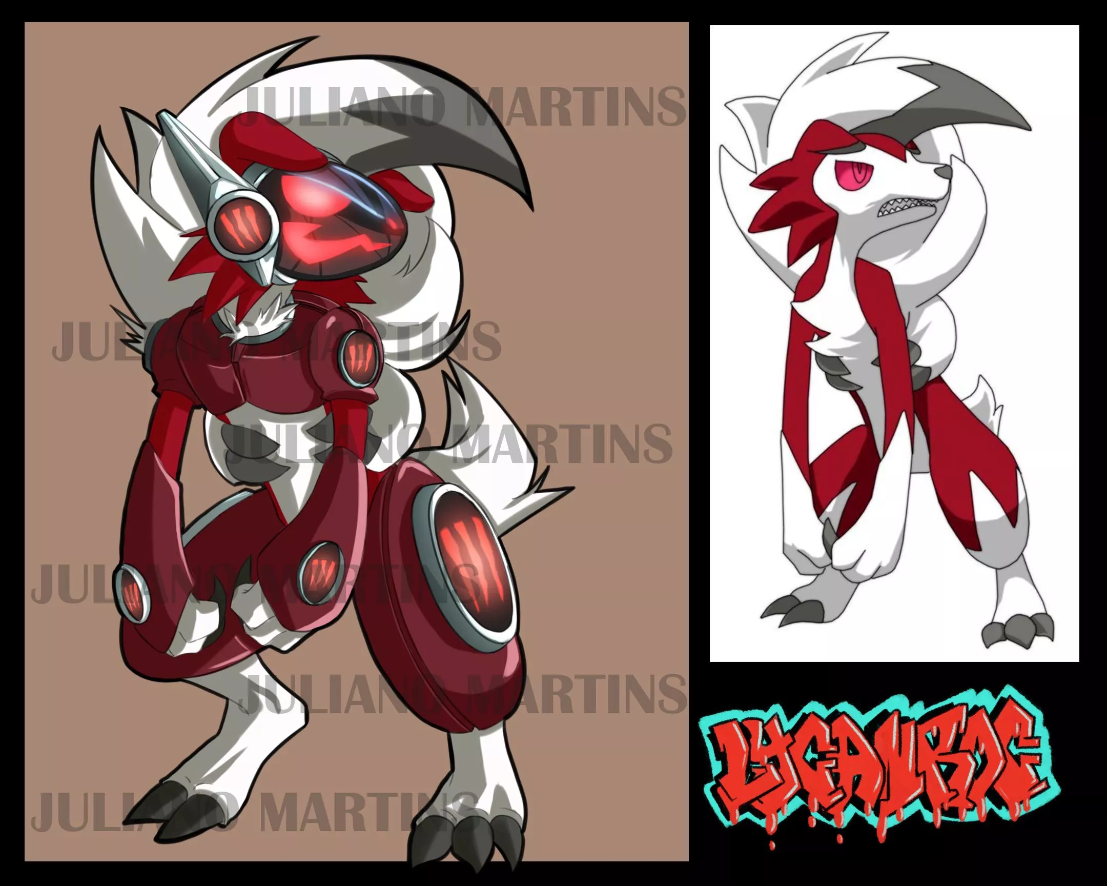 HI GUYS, what's your favorite pokemon? mine is not lycanroc, but he is a great protogen ^^ art by me posted by xul3s