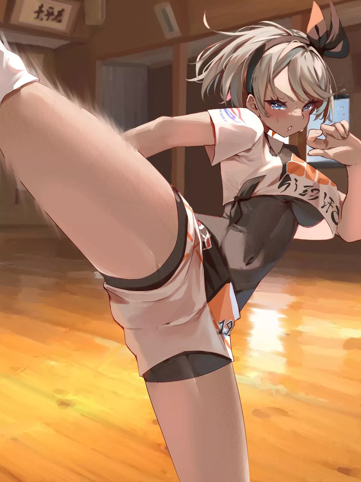 POV: Getting roundhouse kicked by Bea (Art by Momdy) [Pokémon] posted by anders520