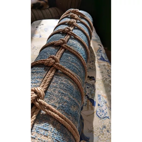 Practicing on a yoga mat by babybluetractor