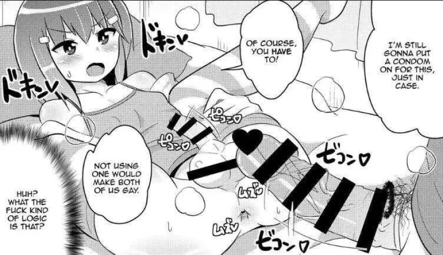 Using a condom makes it not gay right..? by Here4Funnz