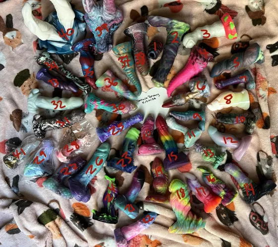 WTS / WTT Huge Colorful Mixed Lot - Includes Bad Dragon, Damn Average, Frisky Beast, Strange Bedfellas, Kudu Voodoo, and more indies!! by tentacleternary