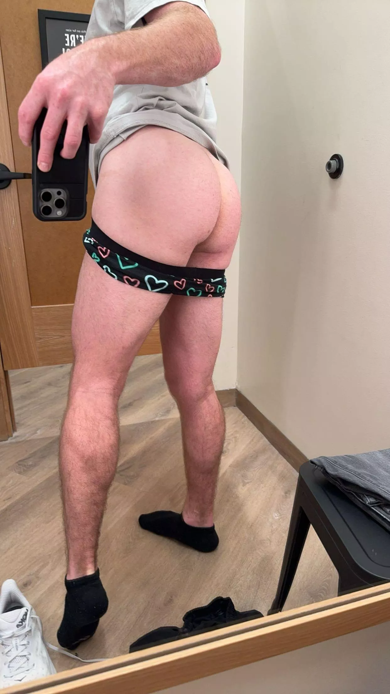 Fitting room door is unlocked.. posted by jgatz1249