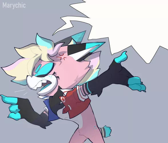 G is super angry! what do you think he is saying? (Art by me) by Marychic3908