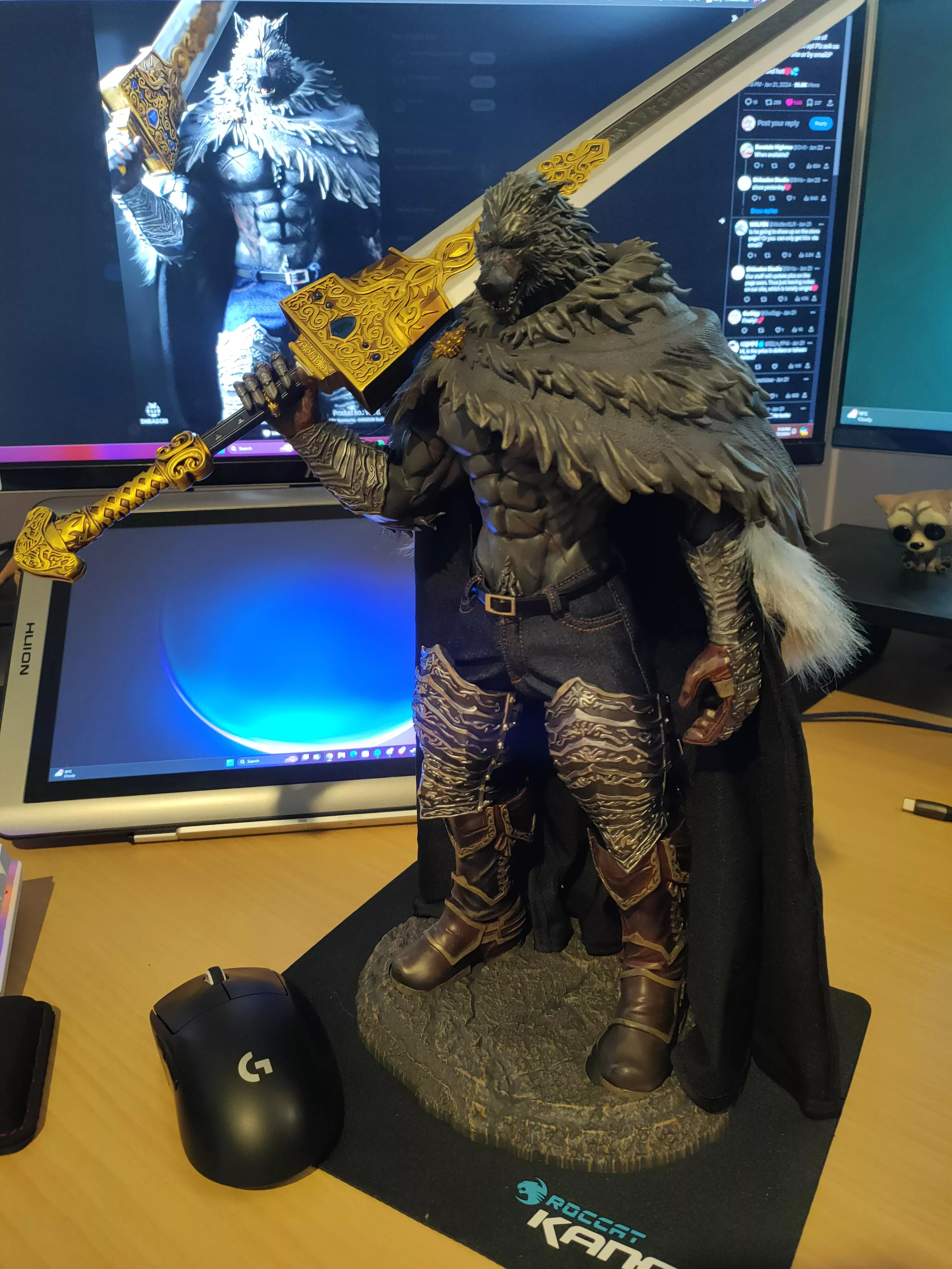 Got a statue of my fave Elden Ring character (Blaidd) posted by WAR_MAUL
