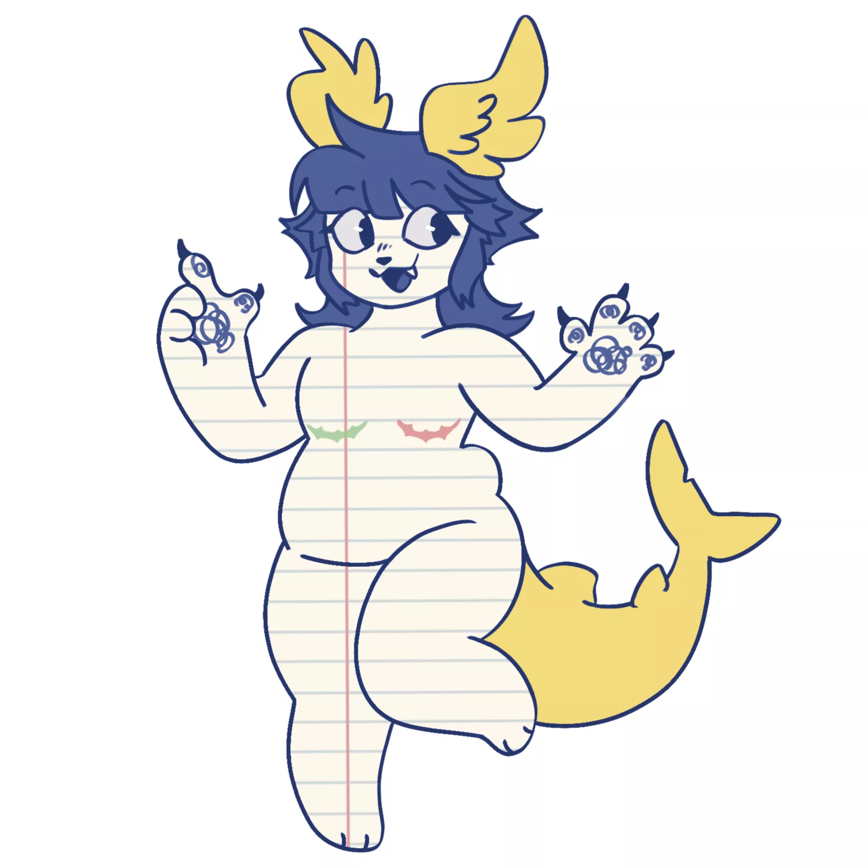 I recently designed myself a fursona!  posted by goophanim