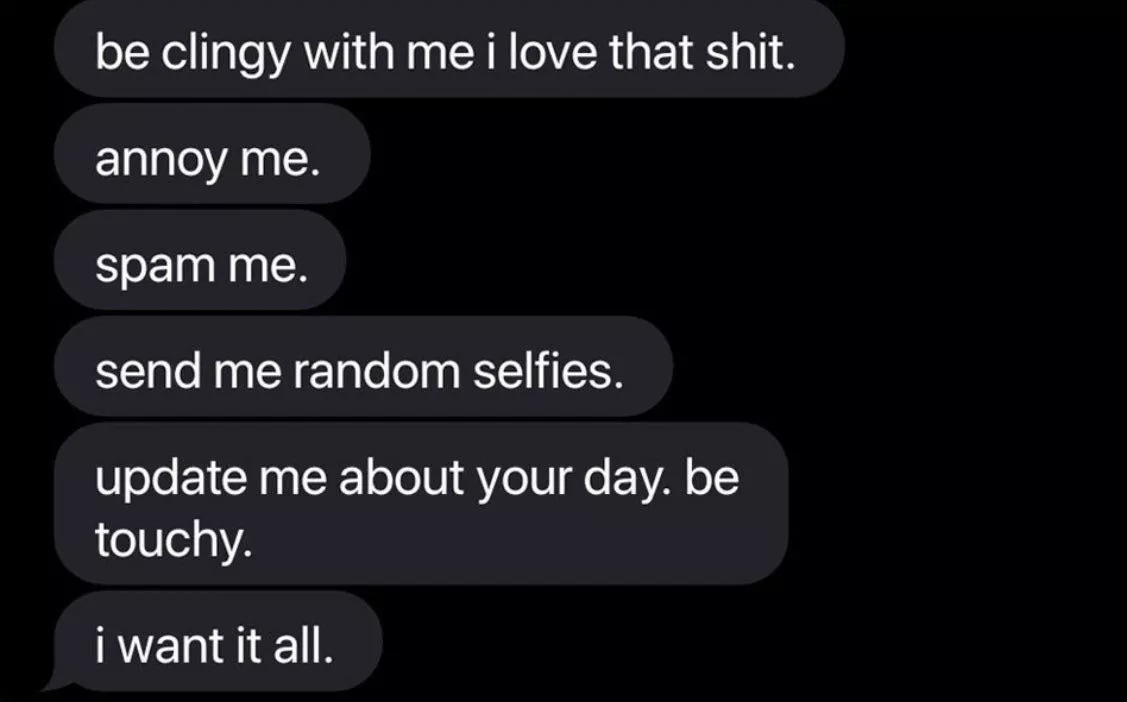Message to all the clingy Snuggle Sluts ❤️ posted by lunathegemini