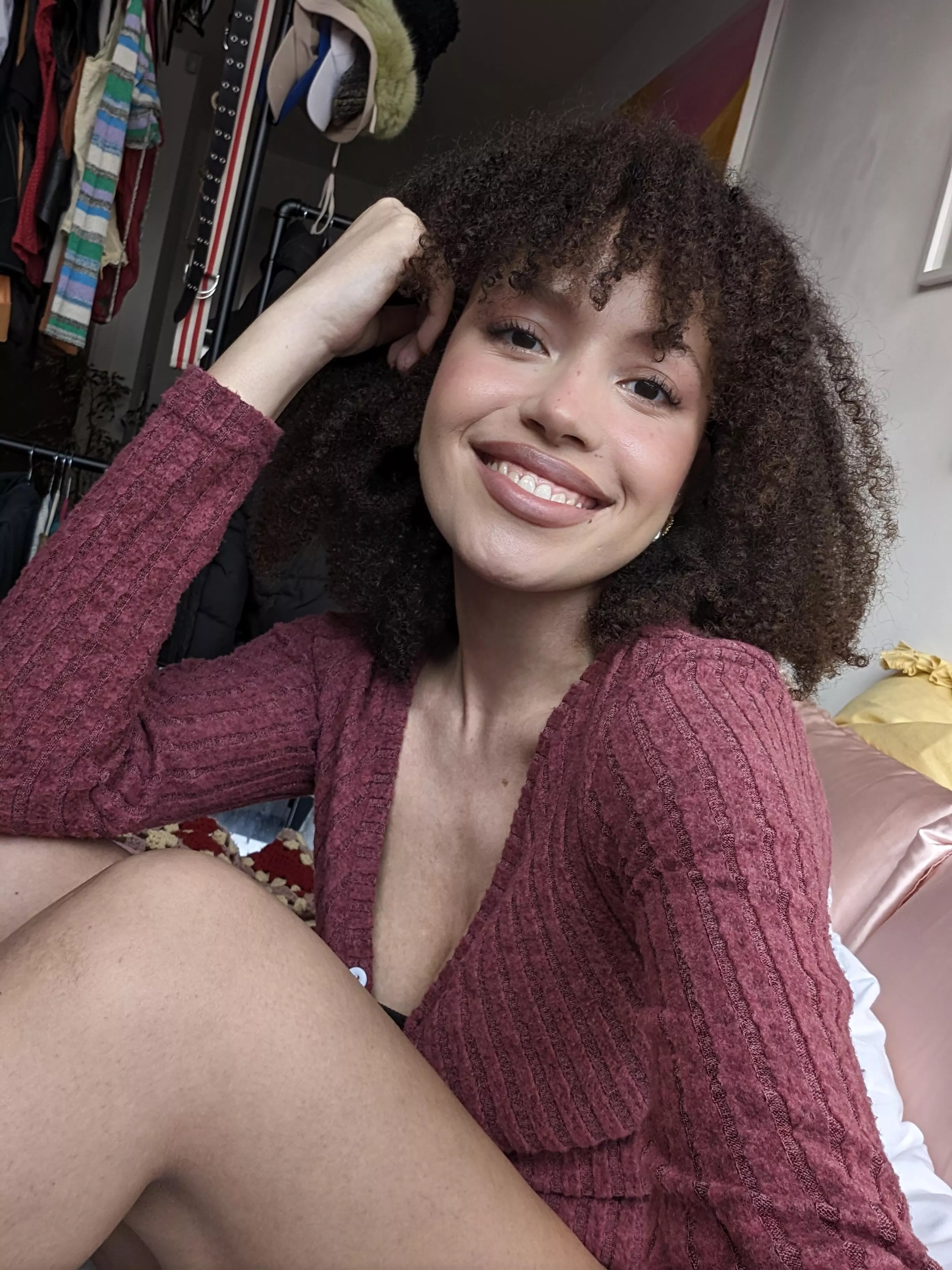 No bottoms, just teasing you with the crop posted by xx-alien