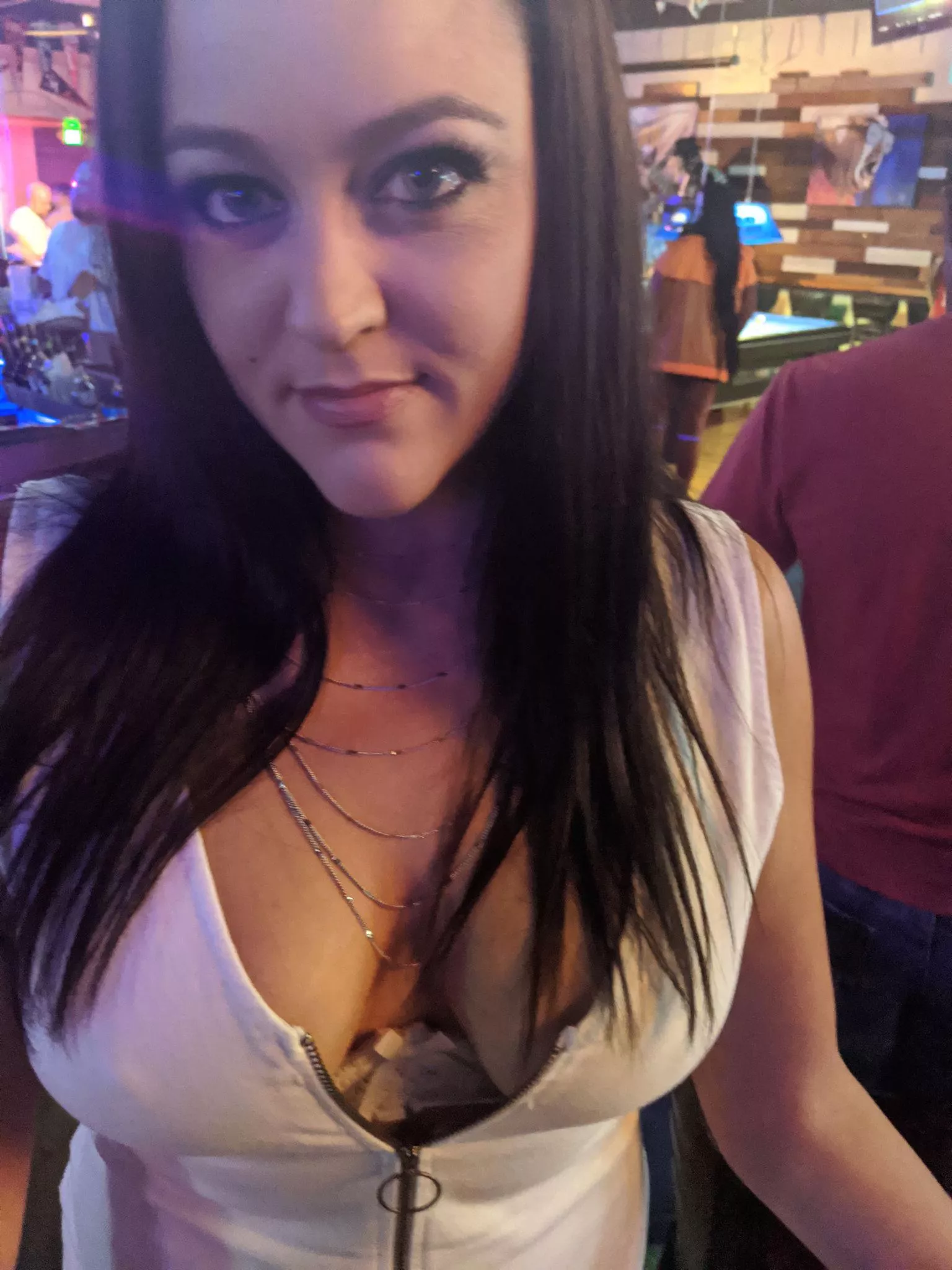 Shelf bra under this cute dress on my night out posted by toyification_girl