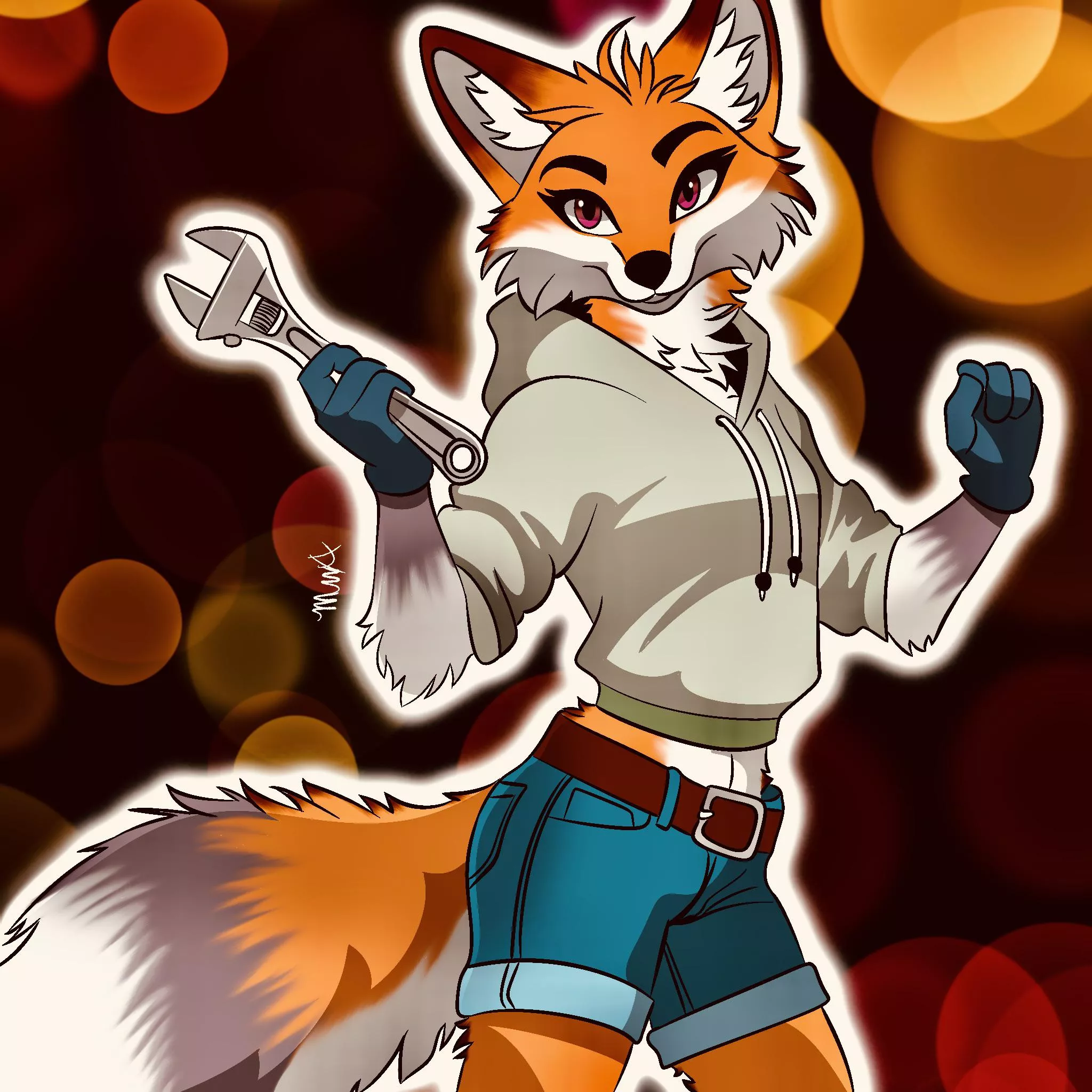 She’s here to fix your car, WYD? (Original concept by u/GorgeousTurkey) [art by me] posted by Fawaffle_YT