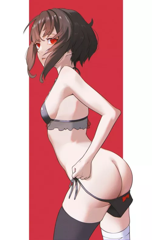 Showing her ass by Horny_Lia_