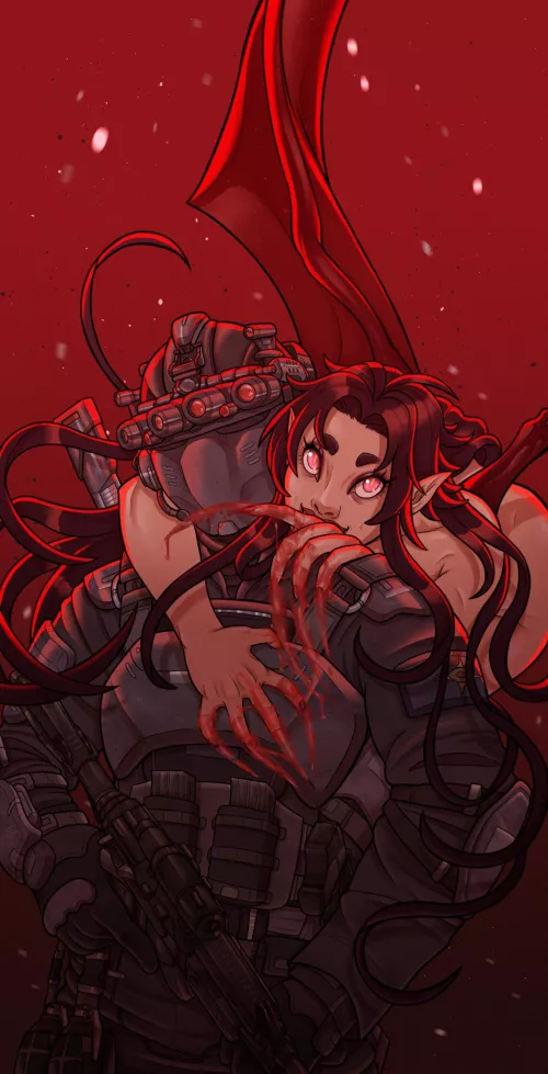 Succubus and robot - Scoutsart by salome7