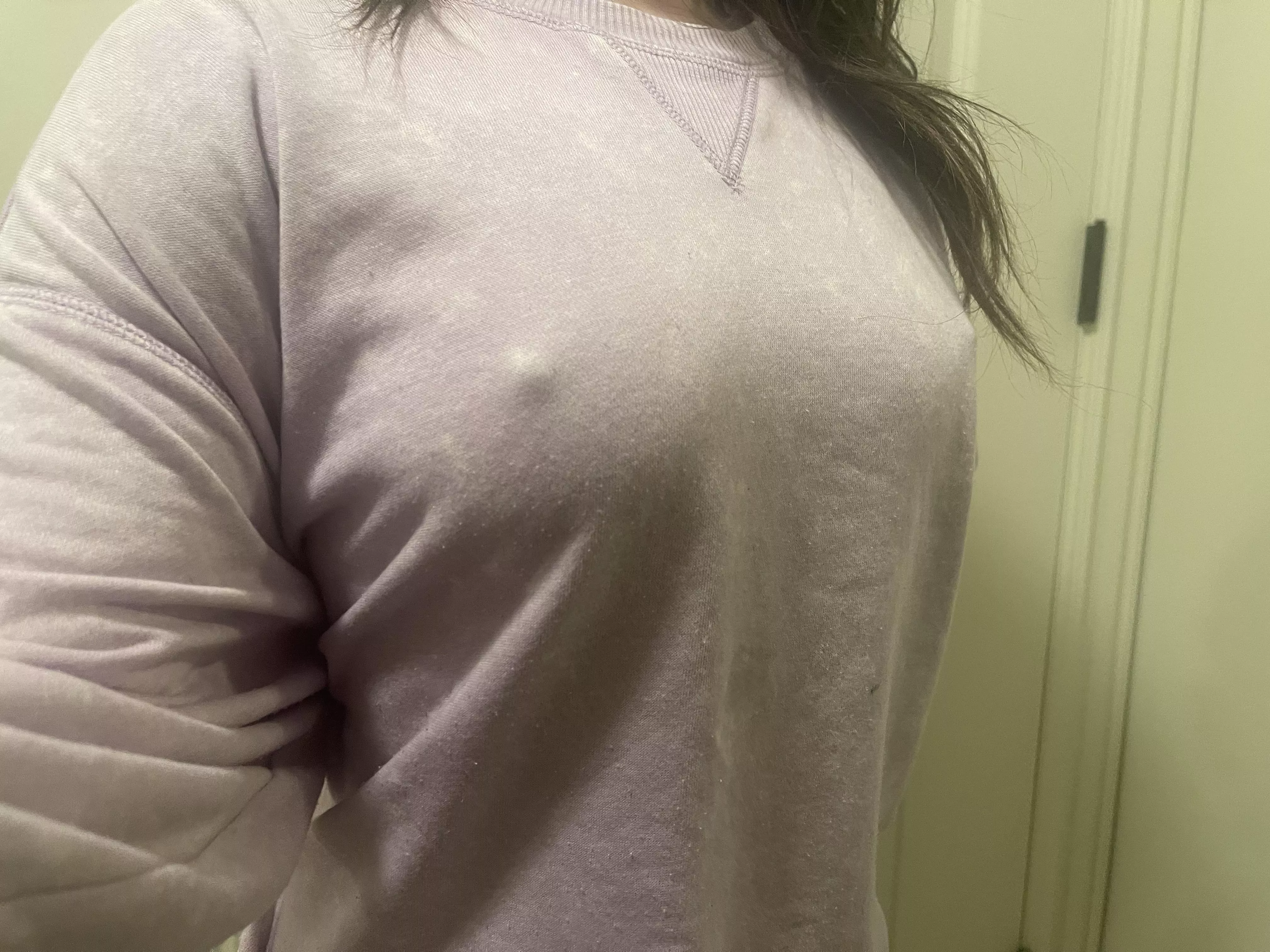 They’re even poking through in my sweatshirt!! posted by Said1942