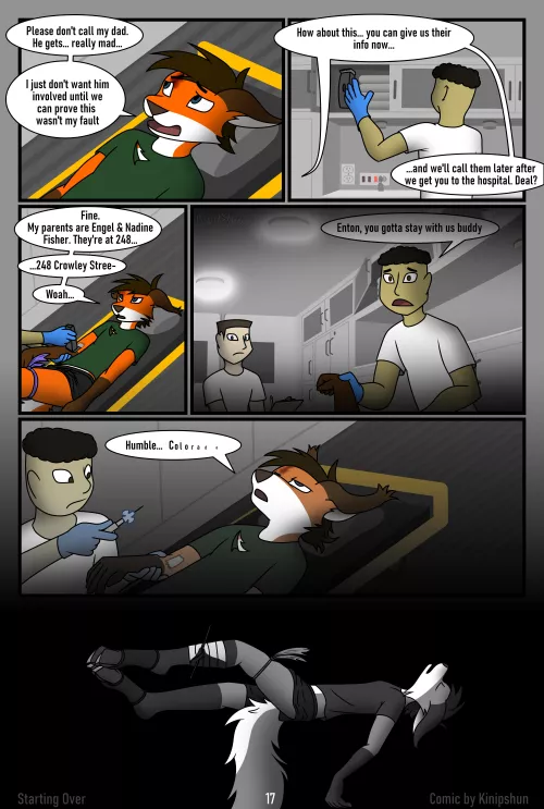 [X] Page 17 of my comic “Starting over”. Link in comments by Kinipshun