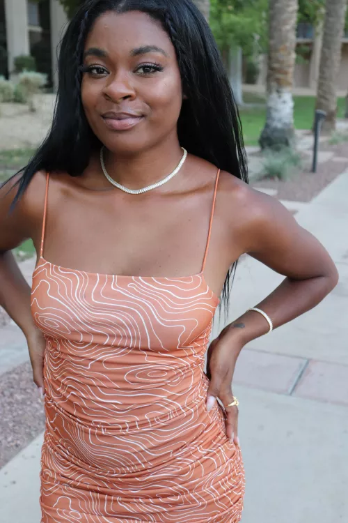 2 truths and a lie. 1. This is my favorite dress. 2. I made this necklace. 3. I'm a sweet lil princess.  by Plus-Beach7913