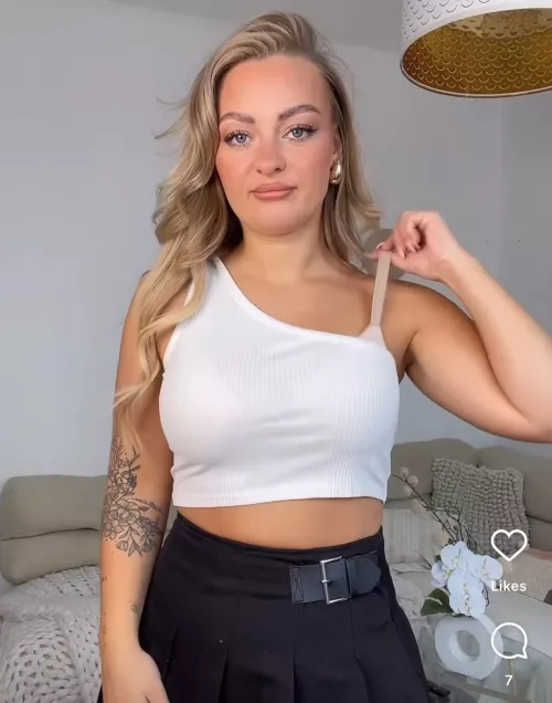 Bra Straps and line under white shirt, love it ❤️ by Separate_Director_88