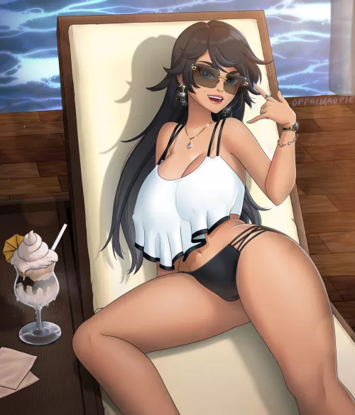 Cabana Morgan-a (OppaiMagpie) by TheLewdJade