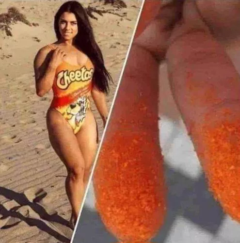 Do y'all lick your fingers after eating cheetos? Cause I do posted by Hurmuri1