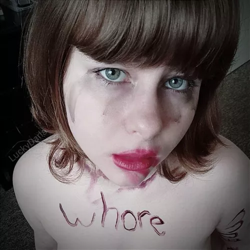 [F] Is the make up ruined enough? Or shall I get face fucked again? by LuckyDarla