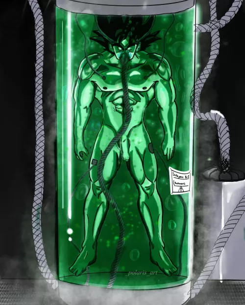 Goku in the healing pod by me by Charming_Priority863