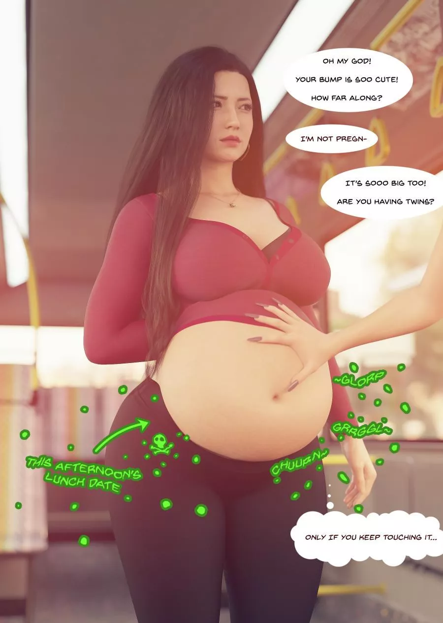 {Image} Food Baby by DiskData [Female Pred, Fatal, Digestion, Milf] posted by Defiant-Vanilla4402