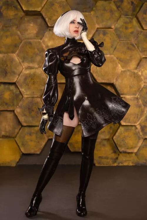 Latex cosplay 2b ( Nier Automata) by me by Lili_erlih