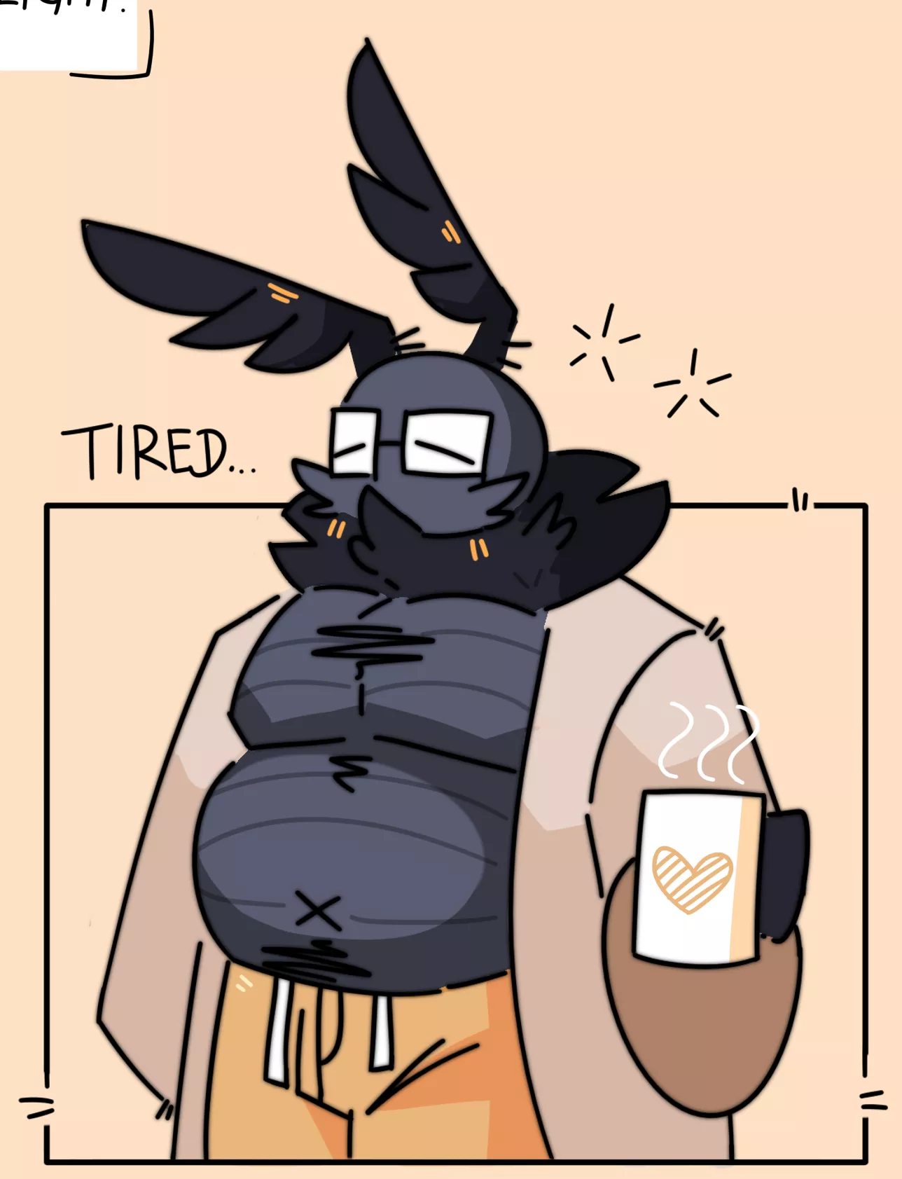 mothman dad just woke up, he name Apollo posted by skykdotidot