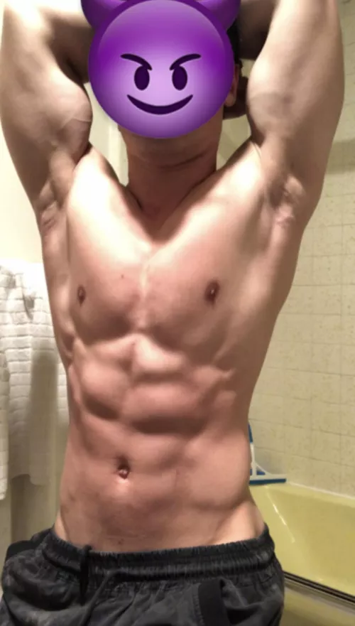 Need to get my abs massaged 😢 Any volunteers? 😈🥰 by TheeGuyDerek