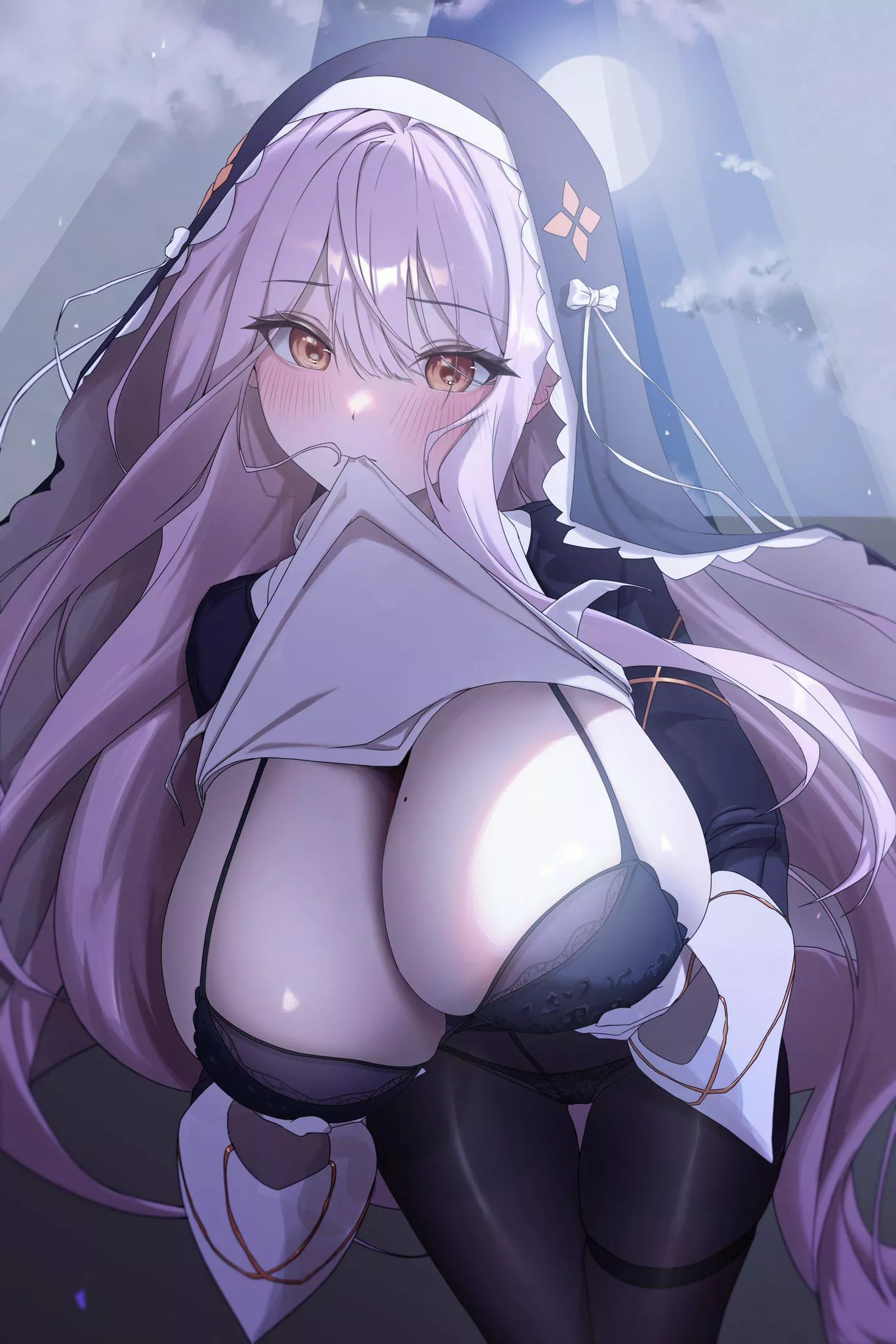 Pink-Haired Nun posted by CheetahSperm18