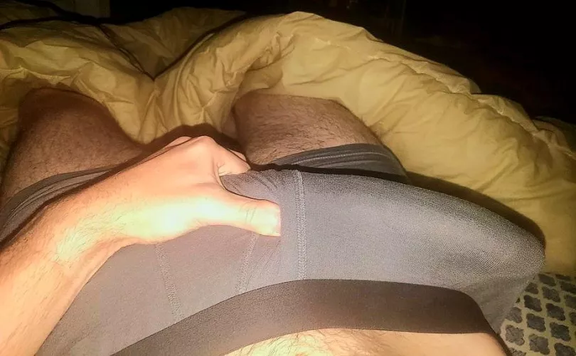 Stretching my underwear to the breaking point by Longworm22