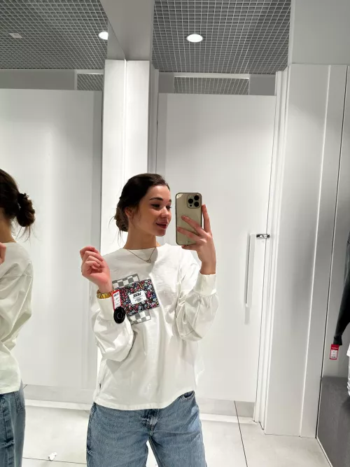 taking pictures in new clothes by esabae