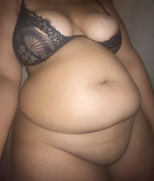 Tits lying on my belly. Can I tempt you? by [deleted]