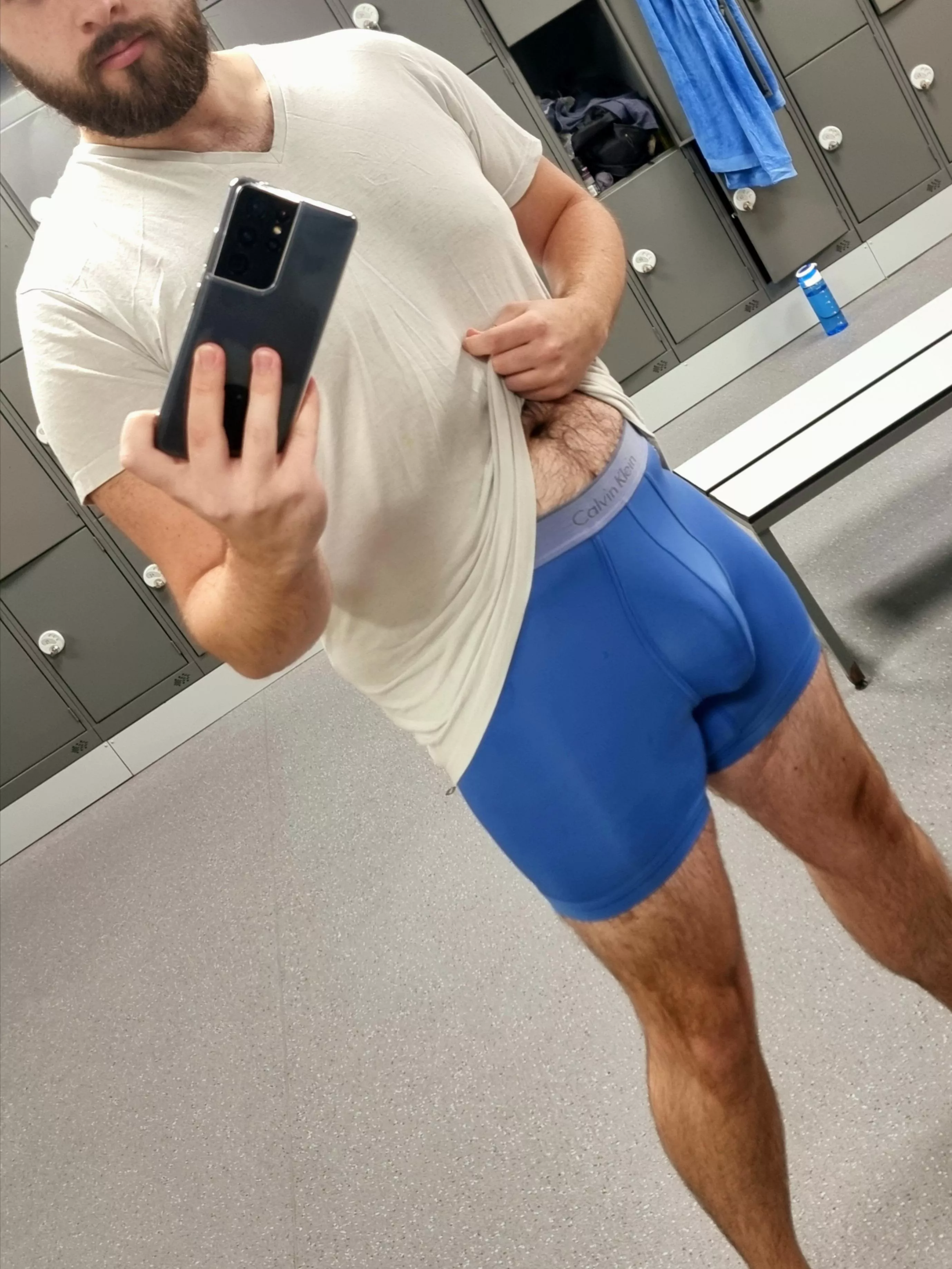When the hot guy at the gym forgot his underwear, you know I [27] had to try them on! posted by nerdurge